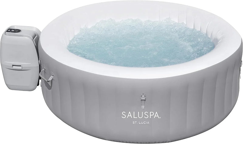 Inflatable Hot Tub Spa (71" x 26") | Portable Hot Tub with 2 Covers (1 Energy-Efficient Thermal Cover and 1 Standard Cover) | Fits Up to 2-4 Persons | Black C2