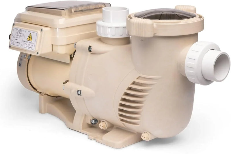 1.5HP Variable 2-Speed Swimming Pool Pump High Flow Above-Ground Swimming Pump Strainer w/ Slip on Fitting S2