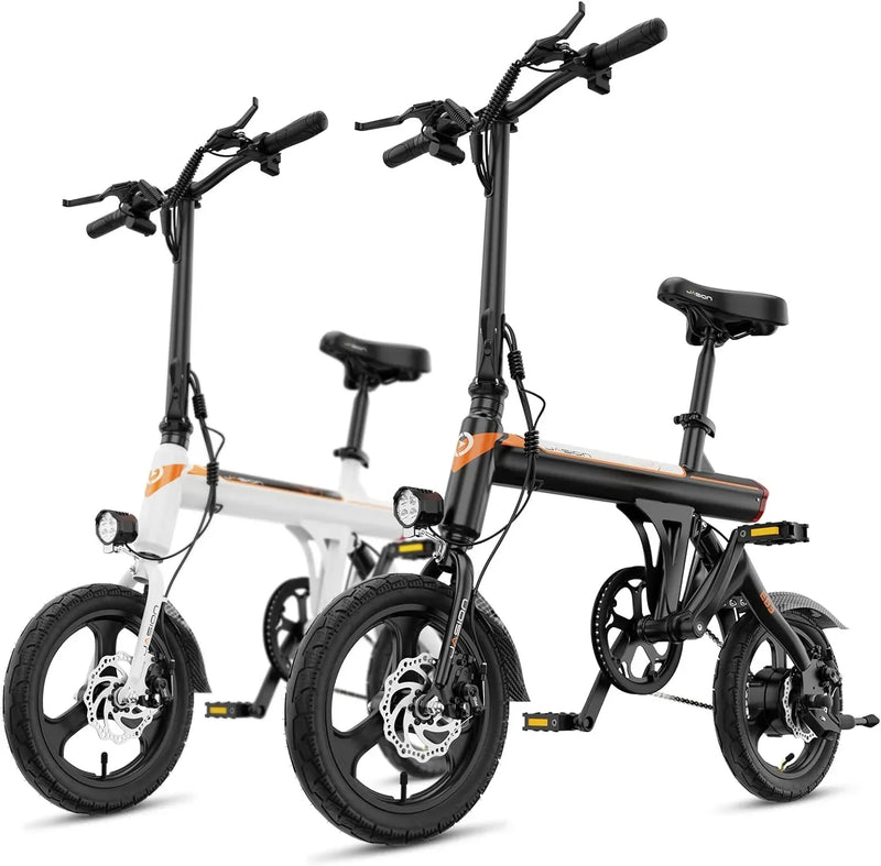 EB3 Electric Bike Adults 21mph, 500W Peak Motor, 270Wh Battery, Rear Suspension, 3 Levels Assist, 14" Folding Ebike for Adults and Teens, Complies to UL2849 U2