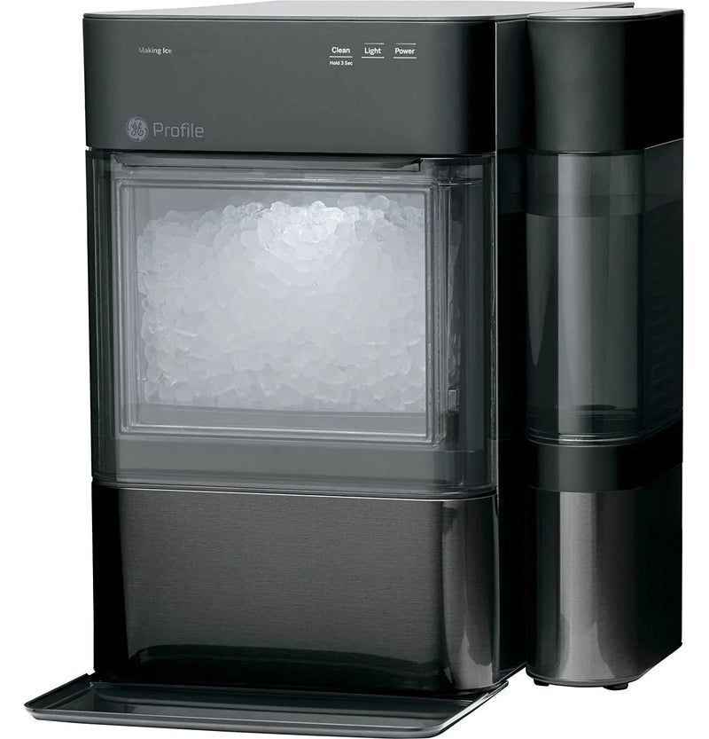 Countertop Nugget Ice Maker | Ice Machine with WiFi Connectivity | Smart Home Kitchen Essentials | Black Stainless N9