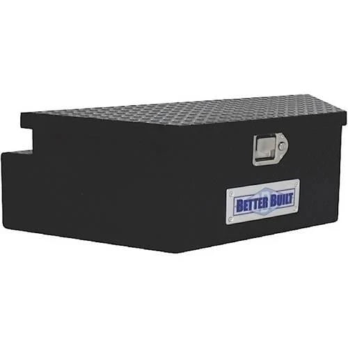 BETTER BUILT 66212321 UTILITY TRAILER TONGUE TOOL BOX, BLACK, WIDE, V SHAPED 39INX16.5INX12IN W8