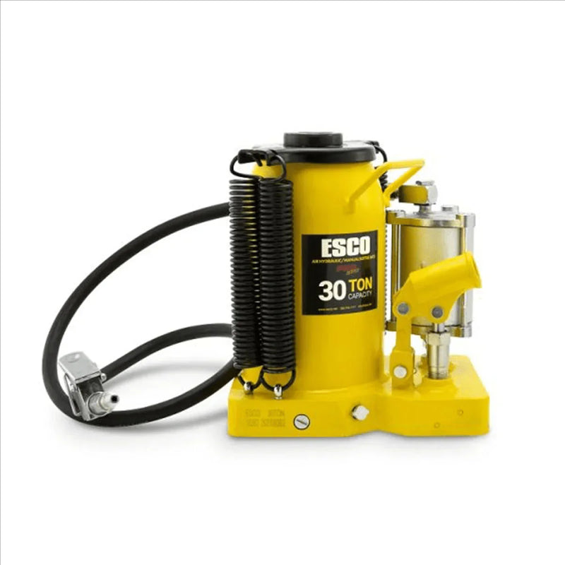 ESCO 30 Ton Pro Series Air Hydraulic Bottle Jack – Heavy Duty Lifting for Automotive and Industrial Use V2