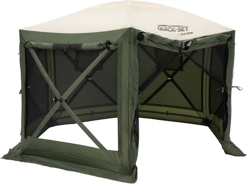Screen Tent, Outdoor Camping Gazebo Canopy, Escape, 11.5', Brown A7