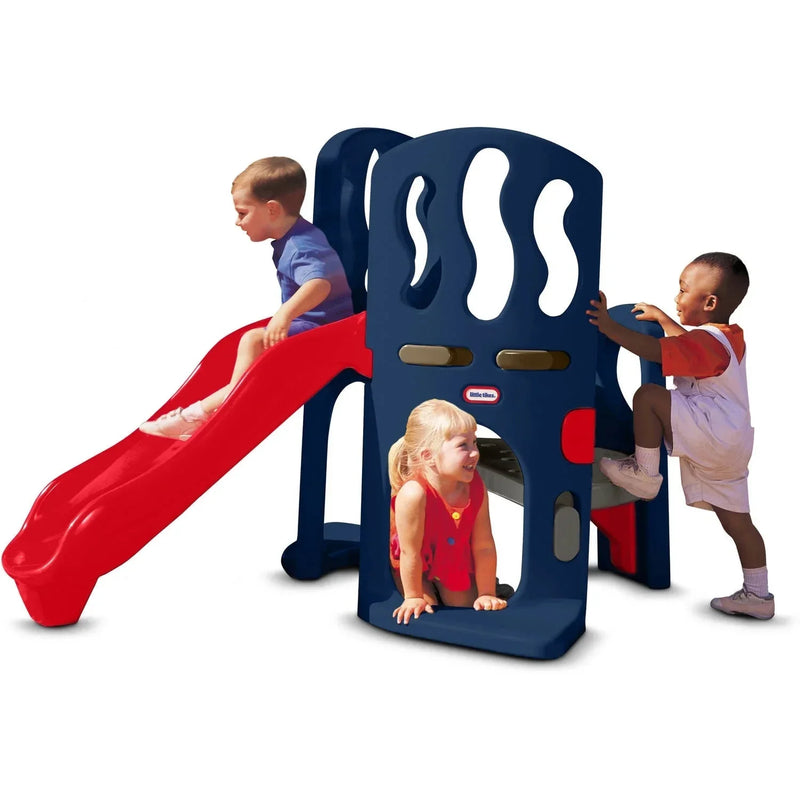 Hide & Slide Climber, Blue & Red - Climbing Toy and Slide for Kids Ages 2 to 6 M9