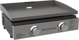 Blackstone 1666 22” Tabletop Griddle with Stainless Steel Faceplate, Powder Coated Steel, Black