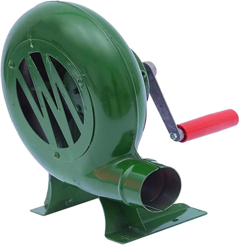 Blower Popcorn Fan, Manual BBQ Forge Air Blower with Hand Crank for Camping Picnic Outdoor - 80W-350W(150W) D0