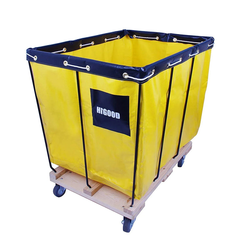 Basket Trucks,Service Carts Yellow 8 Bushel Knock Down Truck,Carts, 10.0 cu. ft, 400 lb, 34" L X 22" W X 30.5" H Capacity R2
