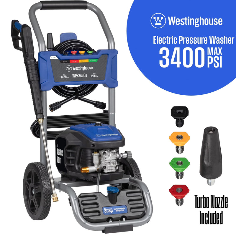 Westinghouse 3400 PSI at 2 GPM Electric Powered Pressure Washer J8