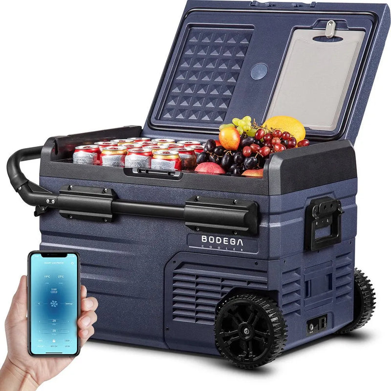 12 Volt 37 Qt. Portable Car Refrigerator, Car Freezer for Outdoor, Camping, Travel, RV,APP Control X7