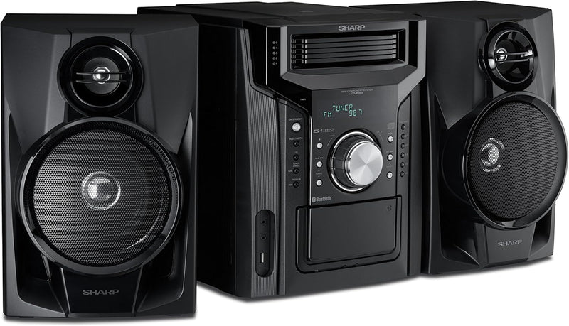 CD-BH950 240W 5-Disc Mini Shelf Speaker System with Cassette and Bluetooth V9