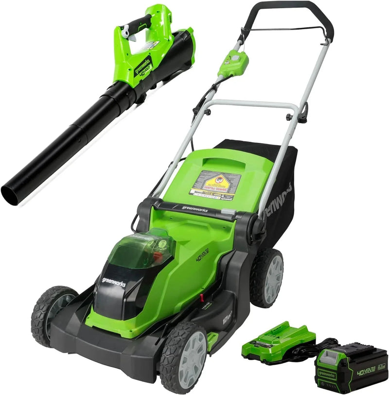40V 17" Cordless (Push) Lawn Mower (75 Compatible Tools), 4.0Ah Battery and Charger Included K4