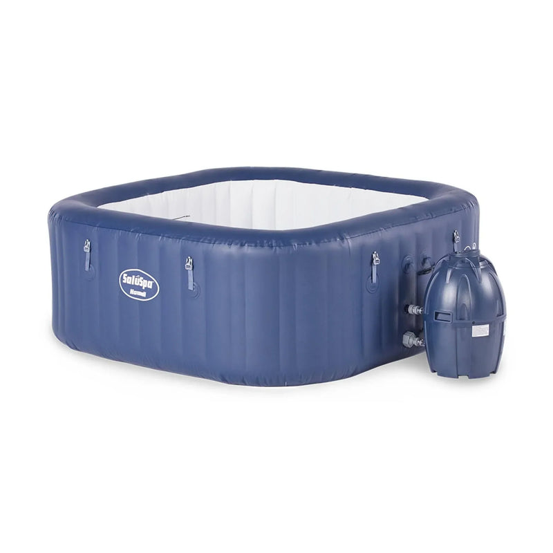 6 Person Inflatable Tub Spa with Pump, Blue M7