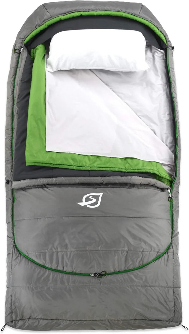 Adult Cloud-style sleeping bag - Adjustable multi-layer design, suitable for use in 3 to 4 seasons - Includes cotton bedding X6