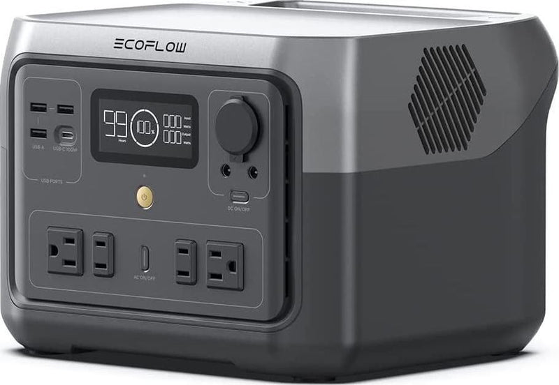 EcoFlow RIVER 2 Max Portable Power Station 512Wh Capacity.Solar Generator.1000W AC Output for Outdoor Camping.Home Backup.Emergency.RV.off-Grid Y5