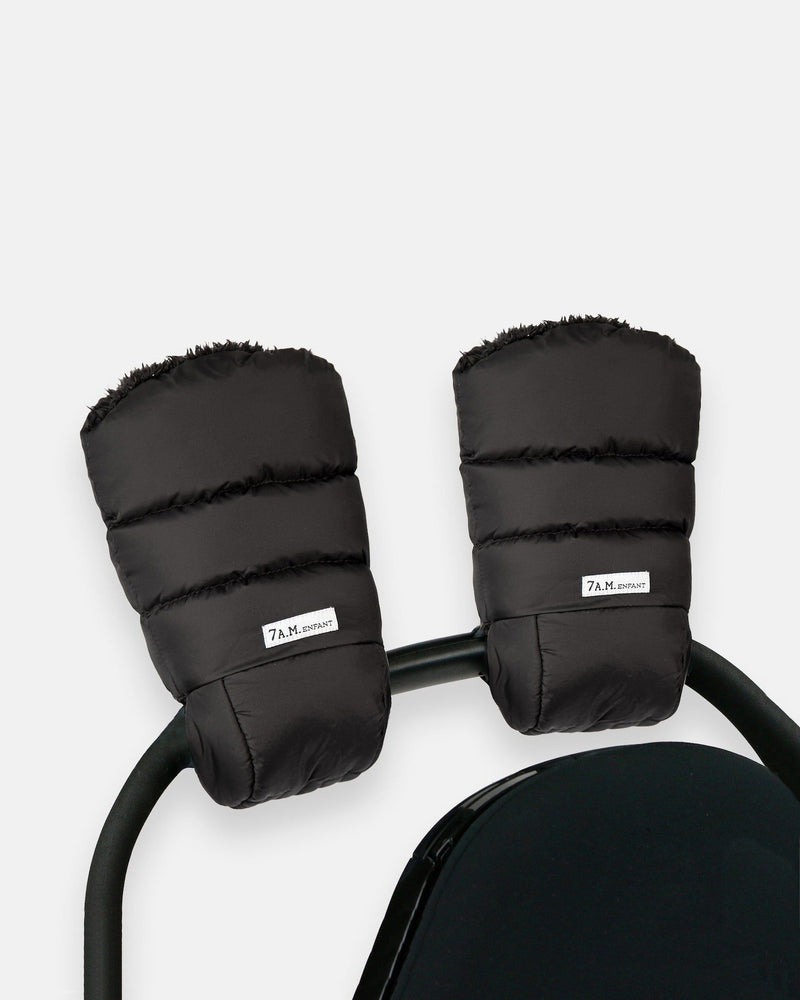 7AM Enfant Warmmuffs - Black Plush F7