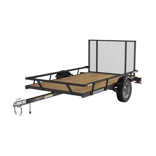 Karavan 5 ft. x 8 ft. Wood Floor Utility Trailer w Sliding Rail System N7