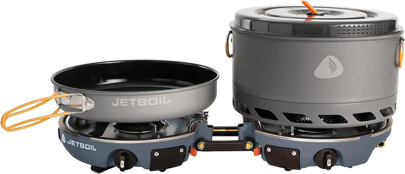Backpack camping cooking equipment system, including camping cookware, suitable for backpacking and camping use. O7