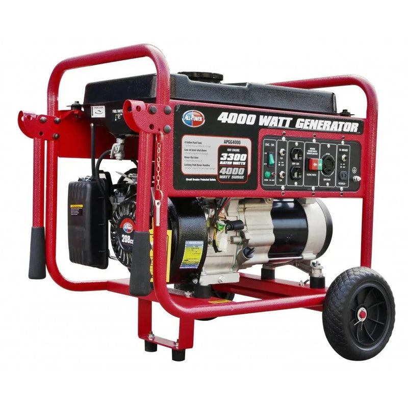 4000 Watt Generator APGG4000, 4000W Portable Generator for Home Use Power Backup, RV Standby, Hurricane Damage Restoration Power Backup, EPA Certified C0