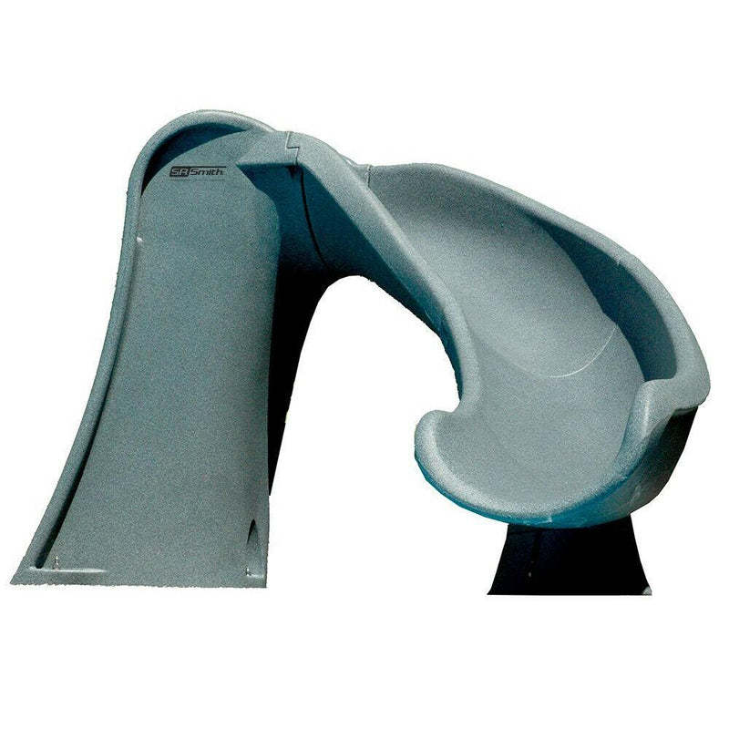 Cyclone Right Curve Swimming Pool Slide, Gray Granite R9