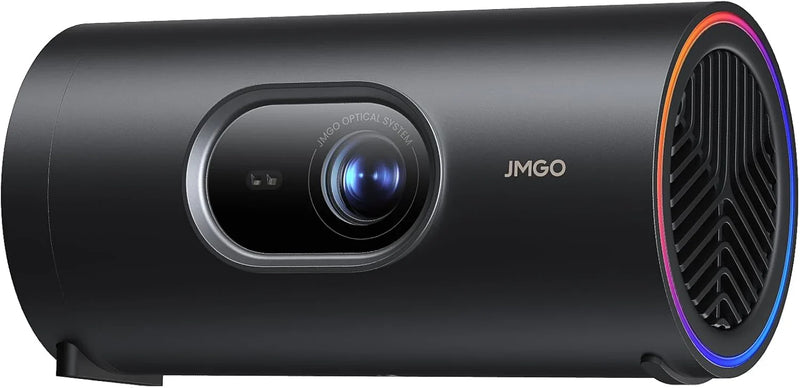 1080P intelligent portable projector, Google TV, 400 lumens, 8-watt Dolby Digital Sound, 3D activation function, HDR10 standard, mini projector with Wi-Fi and Bluetooth functions, suitable for home and outdoor use, equipped with optical filter. V6