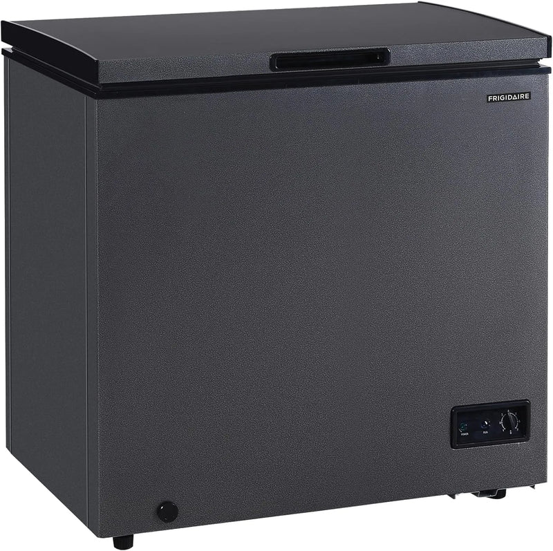 Frigidaire 7 Cu. Ft. Chest Freezer, Granita Finish, Adjustable Thermostat, Easy Defrost, Removable Basket S0