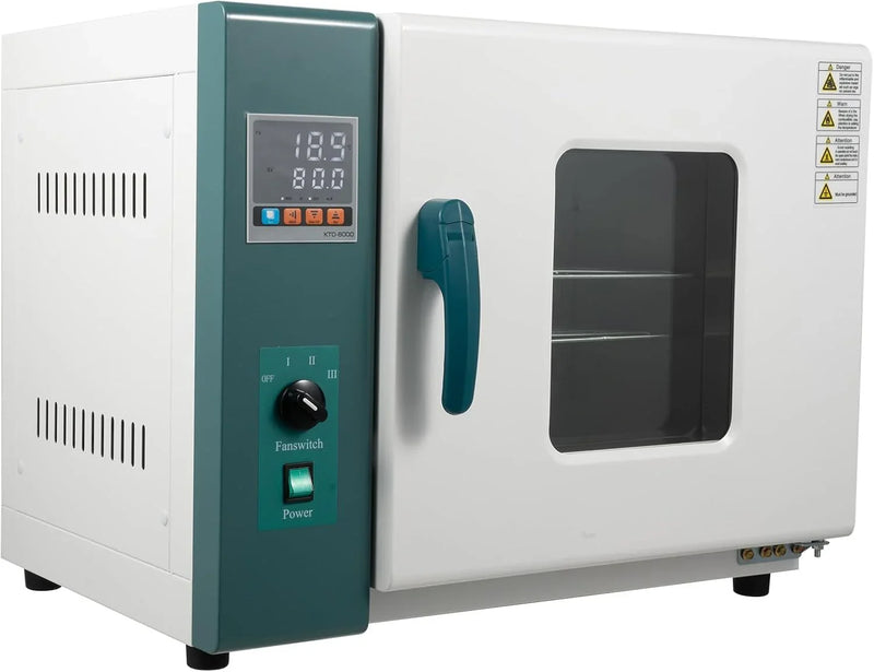 110V 1000W Horizontal Electric Blast Drying Oven 45L/12Gal Lab Forced Air Convection Drying Oven with Intelligent Temperature Controller for Industrial, Schools, Research Institutes Q2
