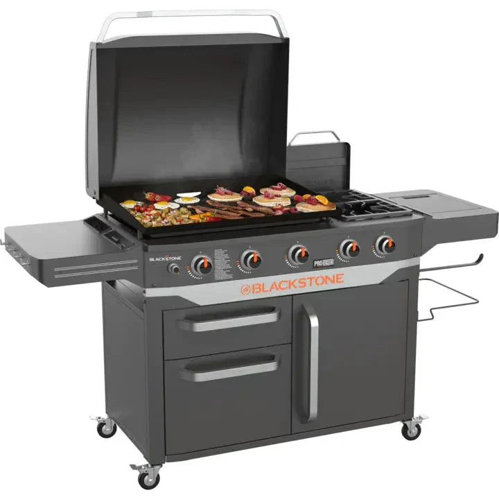 Blackstone ProSeries 5 Burner 28" Propane Griddle with Range Top W8