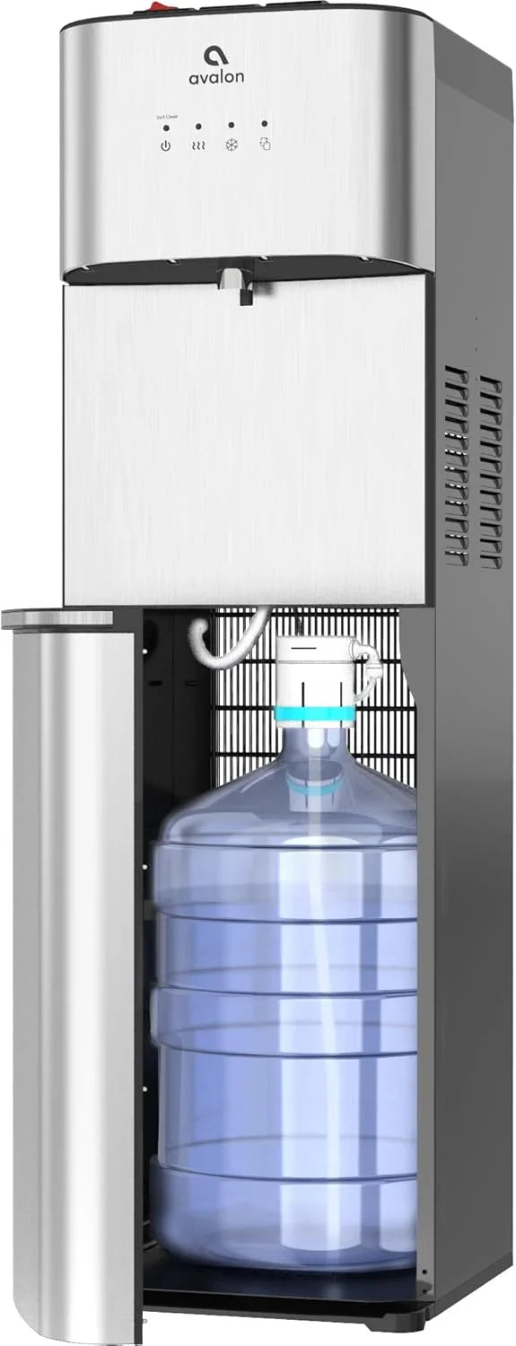 Limited Edition Self Cleaning Water Cooler Water Dispenser - 3 Temperature Settings - Hot, Cold & Room Water, Durable Stainless Steel Construction, Bottom Loading - UL Listed-Avalon C4