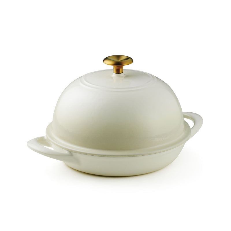 9.5" Enameled Cast Iron Bread Oven - Latte C3