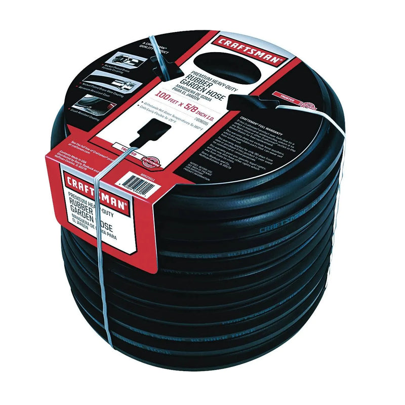 Craftsman Premium Rubber Garden Hose, 100ft. x 5/8. inch A1