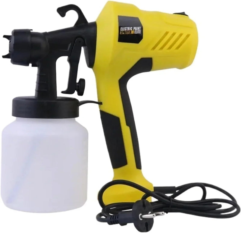 Electric Spray Gun Household Paint Coatings Latex Paint Spray Painting Machine Small Spraying Machine Spray Kettle and Spray Gun(Caliber 2.5mm Yellow) M1