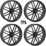 System 3 ST-3 Gunmetal UTV Wheels 22" Polaris RZR 1000 XP/Ranger XP 900/1000