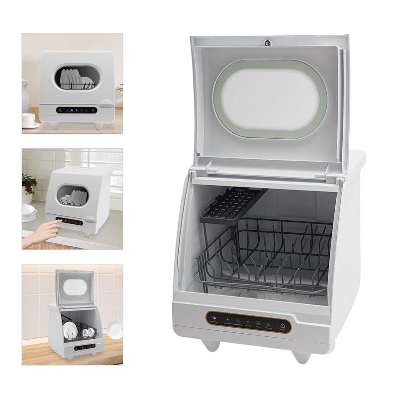 1200W mini Portable Countertop Dishwasher 360 Rotating Deep Cleaning Dishwasher A0
