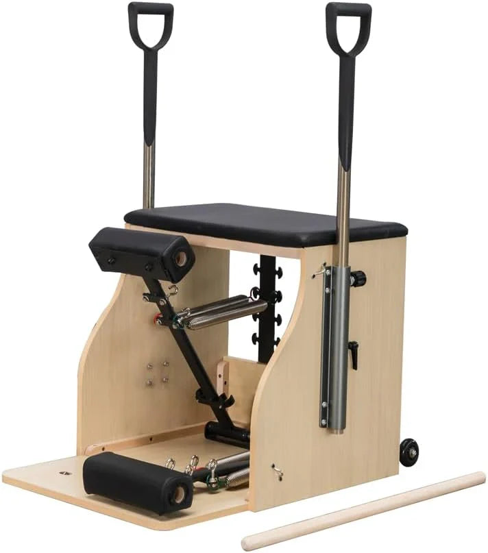 Pilates Chair, Split-Pedal Stability Combo Chair with Handles,Pilates Reformer Machine,Pilates Equipment for Home Or Studio Use C9
