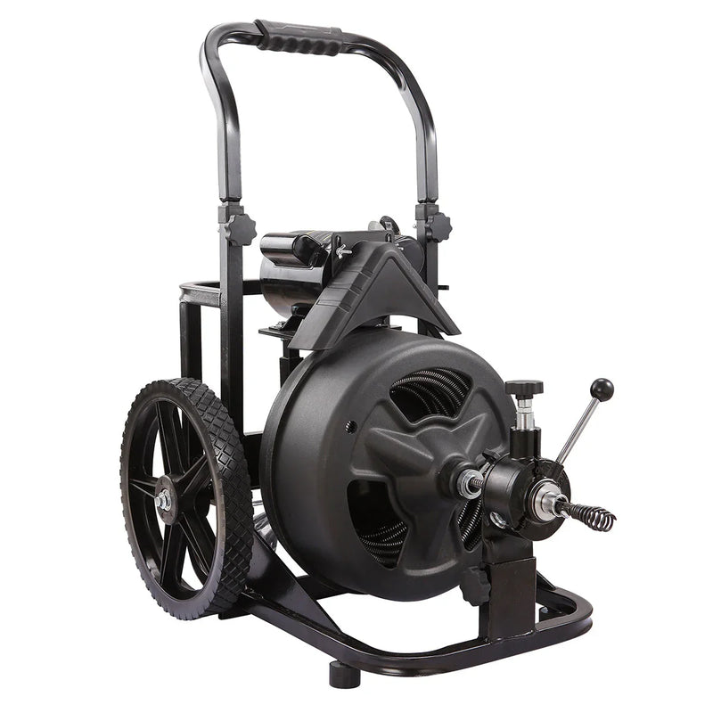 Drain Snake Commercial w/Attachments 100' Electric Sewer D4