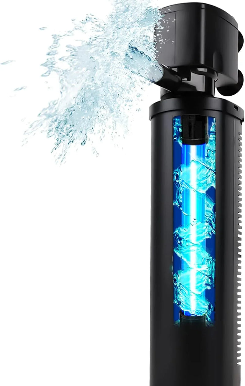 600GPH Cold Plunge Filter Small Pool Filter for Up to 1000 Gal Ice Bath Hot Tub Cloudy Water Cleaner with Green Clean Machine fof Cold Pod F7