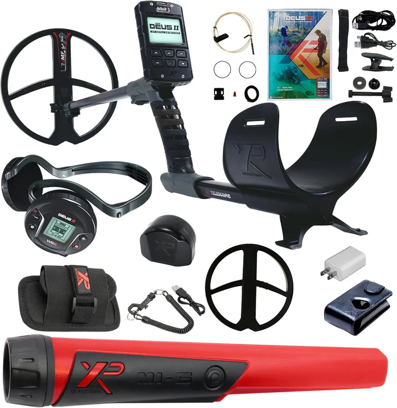 Fast Multi Frequency Metal Detector with 11'' FMF Search Coil and MI-6 Pinpointer, Black L8