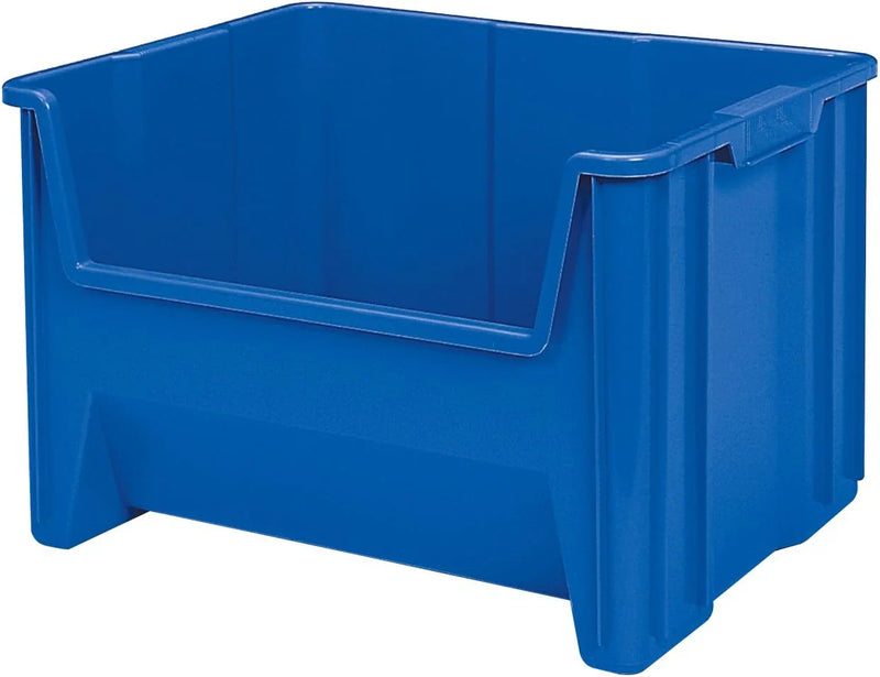 Akro-Mils 13017 Stack-N-Store Heavy Duty Stackable Open Front Plastic Storage Container Bin, (15-Inch x 20-Inch x 12-1/2-Inch), Gray, (3-Pack) P8