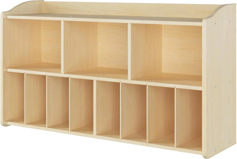 Foundations Wall- Mounted Diaper Organizer for Daycares, 3 Large & 8 Small Storage Compartments, Wood Construction, Maximum Durability R5