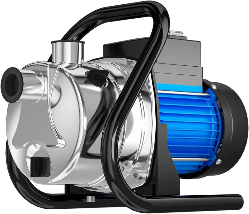 1.6 HP Portable Water Transfer Pump 1500 GPH Electric Shallow Well Pump Garden Booster Pumps for Draining Irrigation Lawn Farm Water Removal B2