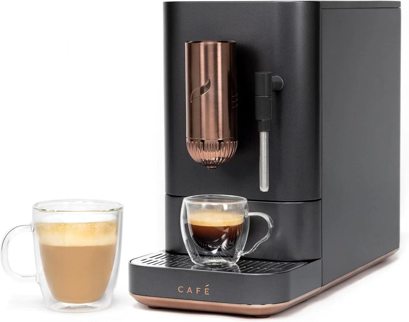 Automatic coffee grinder coffee machine, built-in milk frother, adjustable coffee bean grinder, one-button brewing function I8