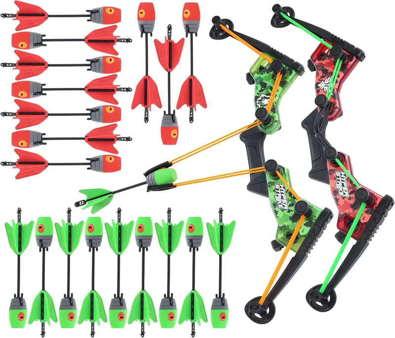2. Master Controller Bow, 20 Zynix Whistle Arrows, 2 Parachute Replacement Parts, 2 Shoulder Straps and 4 Arrow Bags - Long-distance Outdoor Equipment C2
