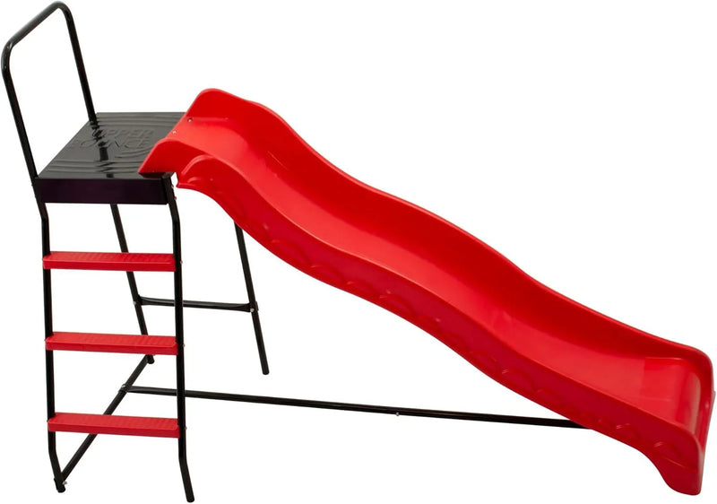 Trampoline Step N Slide | Fun Indoor & Outdoor Ladder and Wave Slide Set – Perfect for Round or Rectangle Trampolines with or Without Net U8
