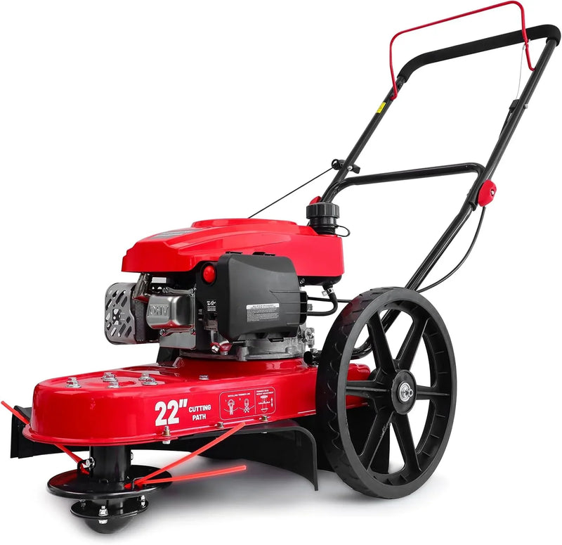 Gas Walk Behind String Trimmer 22-Inch with High Wheels (DB6222) W6