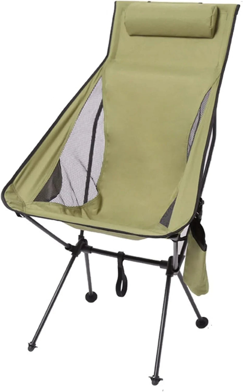 Foldable Chair Ultralight Folding Moon Chairs Outdoor Removable Washable Fishing Picnic BBQ Chairs with Carry Bag Outdoor Stool A8