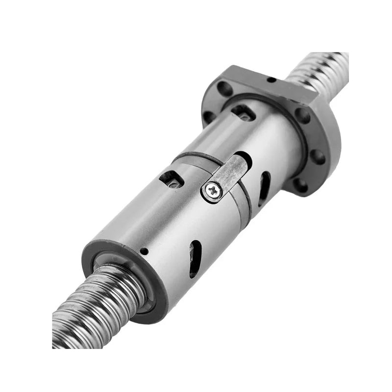 750 mm C5 ball screw with end-mounted bearing nut cover E0