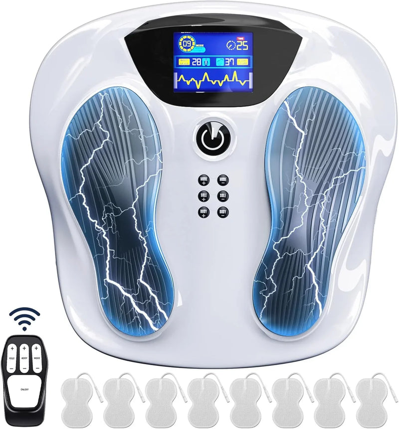 Professional Edition Foot Neuromuscular Stimulator, an electric stimulation/percutaneous nerve electrical stimulation foot massager used to relieve pain caused by nerve disorders and promote blood circulation in the legs. TENS Muscle Stimulator - A s K6