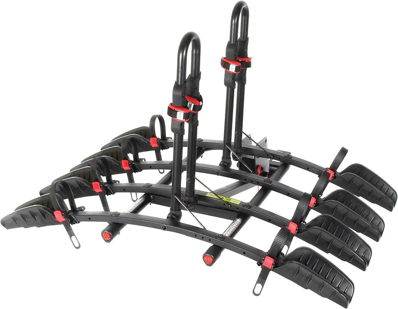 Rack - MAX Mounting Bracket Tray - Suitable for SUVs, trucks, and vans - 4 bicycle mounting brackets for seats - Foldable, with locking arms, 2-inch receiver - 1 bracket C1