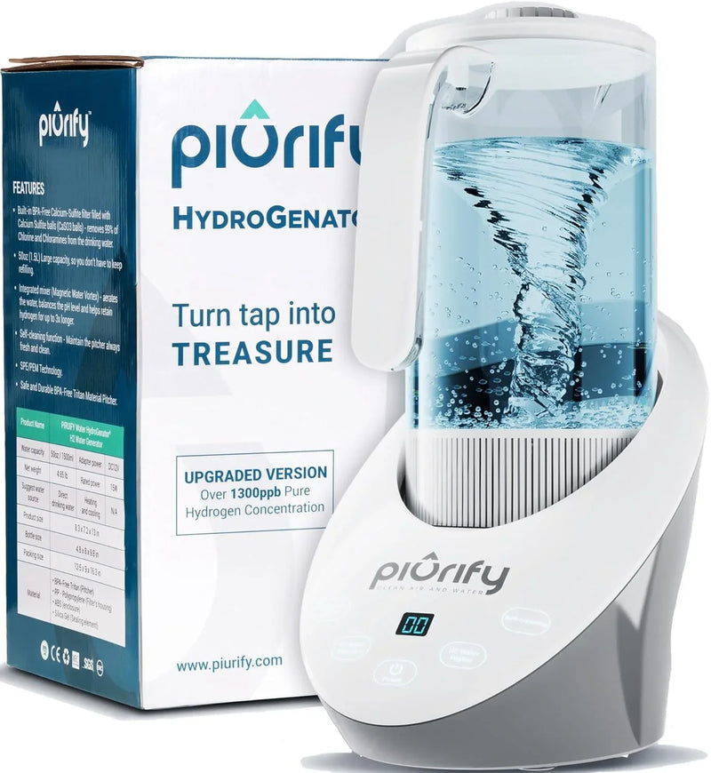 Hydrogen water filter - An anti-bisphenol A material hydrogen water generator using SPE/PEM technology, with balanced pH levels and treated by calcium sulfite filtration. X9