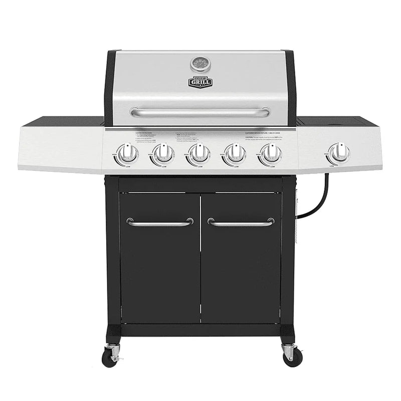 Burner Propane Gas Grill with Side Burner R5